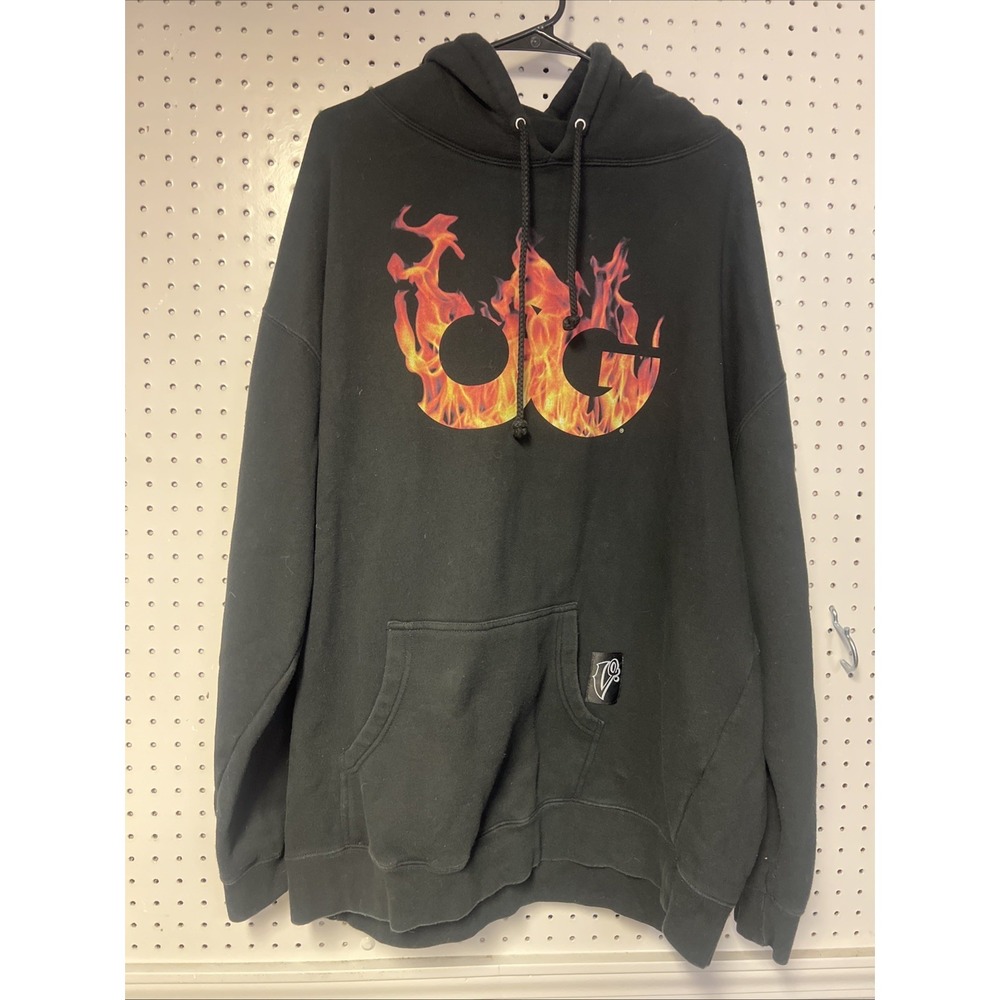 Vandal-A OG Hoodie Fire Logo 3X Black